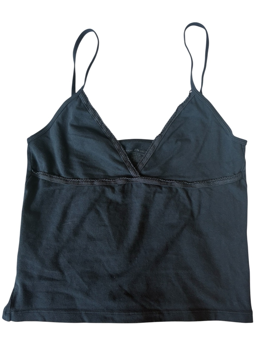Brandy Melville Amara Tank Navy Spaghetti Strap Cropped Camisole